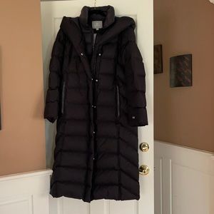 Soia and Kyo Talyse maxi length brushed down coat